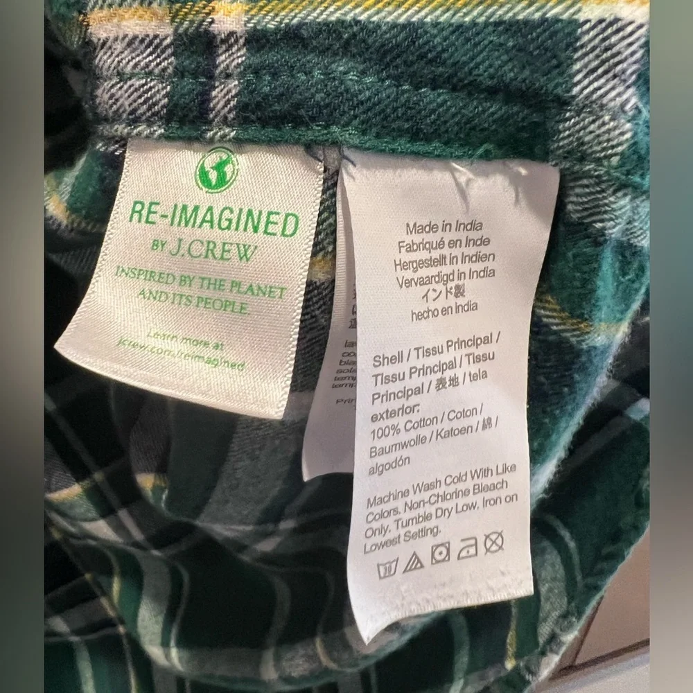 J Crew Plaid Flannel Classic Shirt‎ - XL
